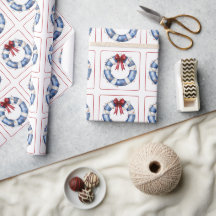 Nautical Christmas Life Preserver With Bow