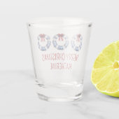 Nautical Christmas Life Preservers With Bows ショットグラス (裏面)