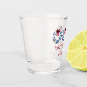 Nautical Christmas Life Preservers With Bows ショットグラス (左)