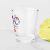 Nautical Christmas Life Preservers With Bows ショットグラス (右)