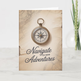 Nautical Compass Birthday Card for men  カード