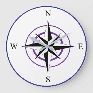 Nautical Compass Face ラージ壁時計