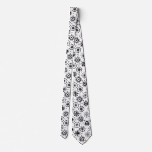 Nautical Compass Rose Men’s Tie ネクタイ (裏面)