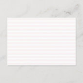 Nautical Floral Stripes Wedding Details エンクロージャーカード (裏面)