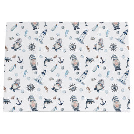 Nautical Gnomes! ラージペーパーバッグ