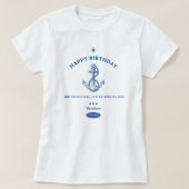 Nautical Hip Hip Hooray Birthday Tee Tシャツ (デザイン正面)