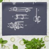 Nautical knots キッチンタオル (折り畳み)