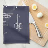 Nautical knots キッチンタオル (四つ折り)