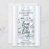 Nautical Lake Weekend Bachelorette Itinerary 招待状 (正面)