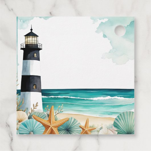 Nautical Lighthouse Birthday フェイバータグ (裏面)