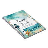 Nautical Lighthouse Bridal Shower Guest Book ノートブック (右側)