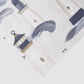 Nautical Lighthouse Coastal Blue Pattern (1) 薄葉紙 (詳細)