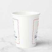 Nautical Lobster Coastal Bridal Shower  紙コップ (左)