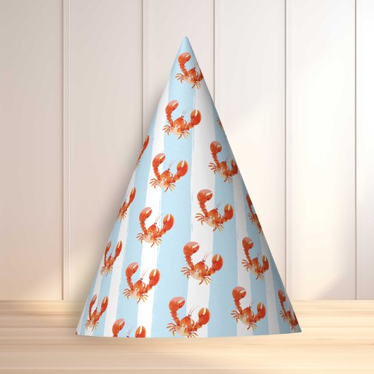 Nautical Lobster Kids Birthday パーティーハット