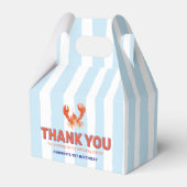 Nautical Lobster Kids Birthday フェイバーボックス (正面サイド)