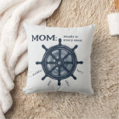 Nautical Mom Steady Helm Family Names クッション (ブランケット)