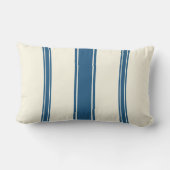 Nautical Navy Blue Stripe  ランバークッション (裏面)