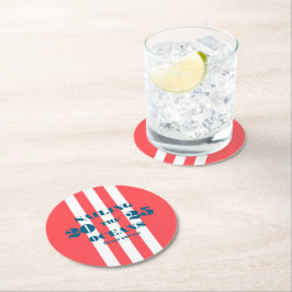 Nautical Party Paper Coaster ラウンドペーパーコースター