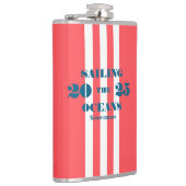 Nautical Party Vinyl Wrapped Flask フラスク (右)