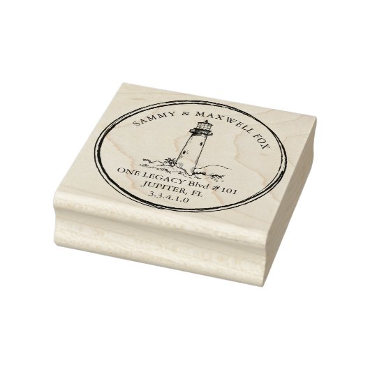 Nautical Personalised Return Address ラバースタンプ (スタンプ)