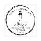 Nautical Personalised Return Address ラバースタンプ (インプリント)