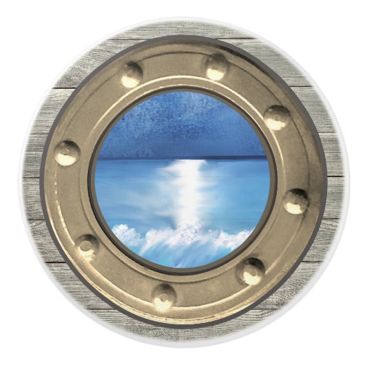 Nautical Porthole Ceramic Pull セラミックノブ (正面)