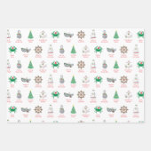 Nautical Pun Christmas Wrapping Paper ラッピングペーパーシート (正面2)
