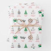 Nautical Pun Christmas Wrapping Paper ラッピングペーパーシート (インサイチュ)