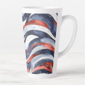 Nautical Red White Blue   カフェラテマグ (右)