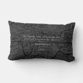 Nautical Rope Monogram Map Grey ランバークッション (裏面)