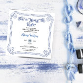 Nautical Rope she’s Tying the Knot  Bridal Shower  招待状