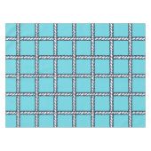 Nautical Rope Weave – Turquoise Coastal  テーブルクロス (正面(横))