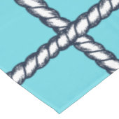 Nautical Rope Weave – Turquoise Coastal  テーブルクロス (アングル)