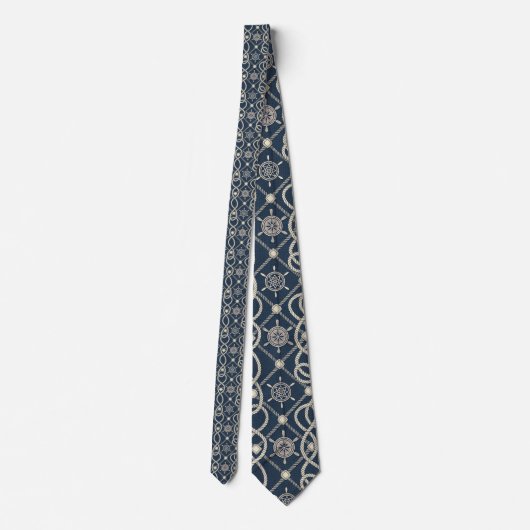 Nautical Ropes Custom Necktie ネクタイ (裏面)