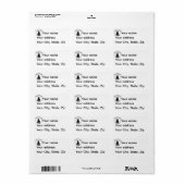 Nautical sailboat/ship/vessel black silhouette ラベル (フルシート)