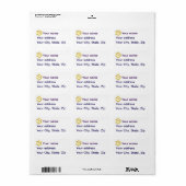 Nautical sailboat/ship wheel gold silhouette  ラベル (フルシート)