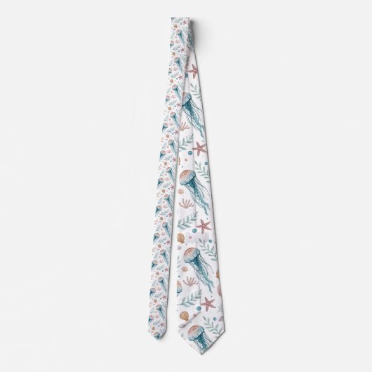 Nautical Sea Life Custom Necktie ネクタイ (裏面)