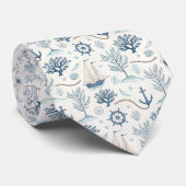 Nautical Sea Life Custom Necktie ネクタイ (ロール)