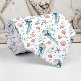Nautical Sea Life Custom Necktie ネクタイ