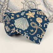 Nautical Sea Life Custom Necktie ネクタイ