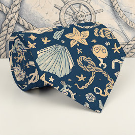 Nautical Sea Life Custom Necktie ネクタイ