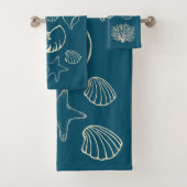 Nautical Seashells Bath Towel Set バスタオルセット (インサイチュ)