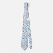 Nautical Seashells Custom Necktie ネクタイ (正面)