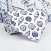 Nautical Seashells Custom Necktie ネクタイ