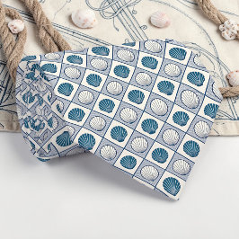 Nautical Seashells Custom Necktie ネクタイ