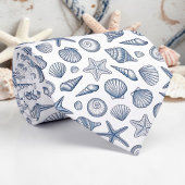 Nautical Seashells Custom Necktie ネクタイ