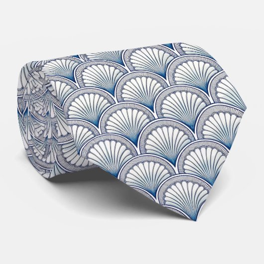 Nautical Seashells Custom Necktie ネクタイ (ロール)