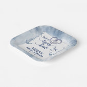 Nautical Shes Tying the Knot Bridal Shower Elegant ペーパープレート (傾斜あり)