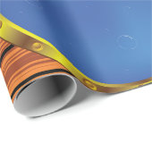 Nautical Ship Porthole Window with Blue Water ラッピングペーパー (ロールコーナー)