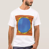 Nautical Ship Porthole Window with Blue Water Tシャツ (正面)